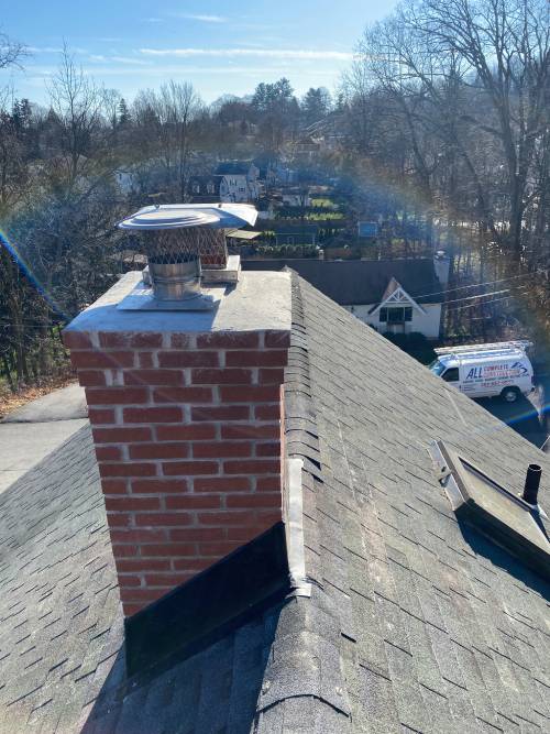 chimney repairs - cap installation